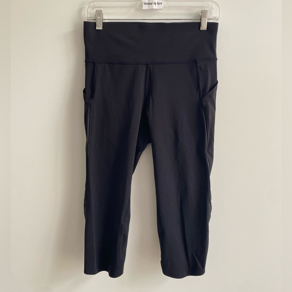 lululemon athletica Black Cropped Leggings